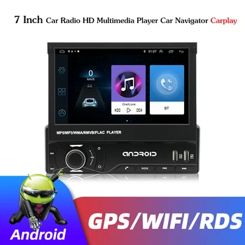 Carro Universal WIFI GPS do Android CARPLAY Navegador de 7 polegadas do Carro de HD Monitor Multimídia Player com Câmera Auto-rádio Estéreo Leitor de