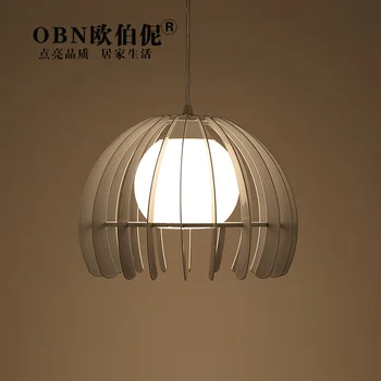 LED moderna e minimalista arte personalidade criativa única cabeça semicírculo preto e branco barra de ferro restaurante lustre lamp