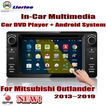 Para Mitsubishi Outlander 2013-2019 Carro Android Leitor de DVD Sistema de Navegação GPS com Ecrã HD de Rádio Estéreo Multimídia Integrado