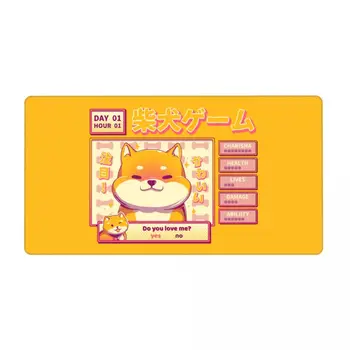 Shiba Inu Romance Cão Rato do PC Tapete tapete de rato Grande Jogo Impermeável Jogadores Mouse pad
