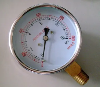 YE-75 10Kpa fole medidor de pressão medidor de pressão da caldeira micro-manômetro de pressão de Xangai Zhengbao Medidor de Pressão de Fábrica