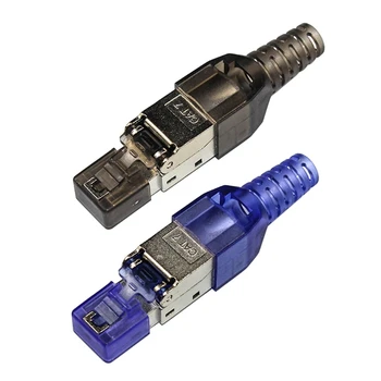 CFTV Cabo Ethernet Ferramenta-menos de Cristal Cabeça Plug CAT7 Conector RJ45 Ferramenta-menos
