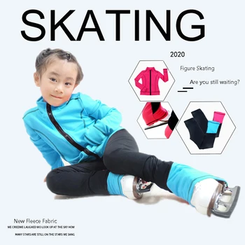 LIUHUO de Patinação artística calças, Casacos, Conjuntos Azul Meninas Crianças Desgaste de Desempenho Mulheres Esqui, patinação no gelo calças para a formação