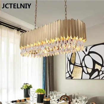 Luxo k9 lustre de cristal ouro brilhar a luz de sala de estar decoração do hotel Folha de cristal da lâmpada