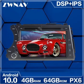 PX6 4+64G Android 10.0 Car Multimedia Player Para o Ssangyong Kyron Actyon Micro 2005+ GPS Rádio navi estéreo tela de Toque de chefe de unidade